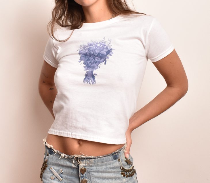 'bouquette' baby tee